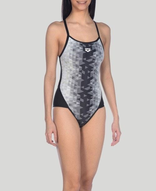 Arena Triangle Prism Superfly Back One Piece Black Multicolor / Black | 920537-OXK