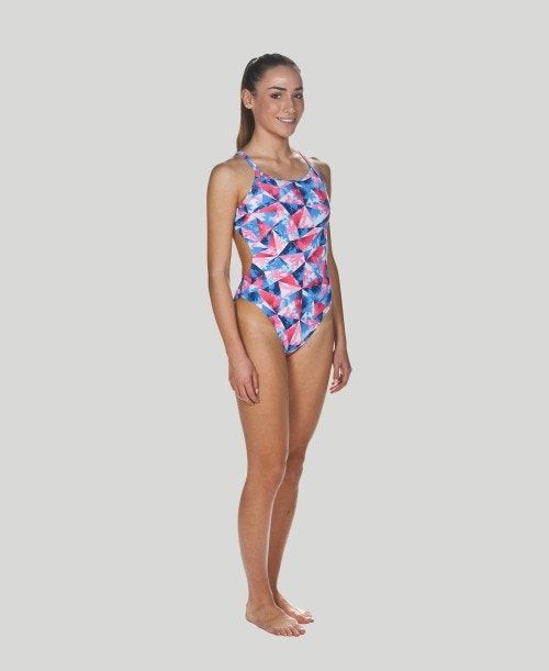 Arena Tropical Challenge Back - Maxlife Pink / White / Blue | 309714-NJI