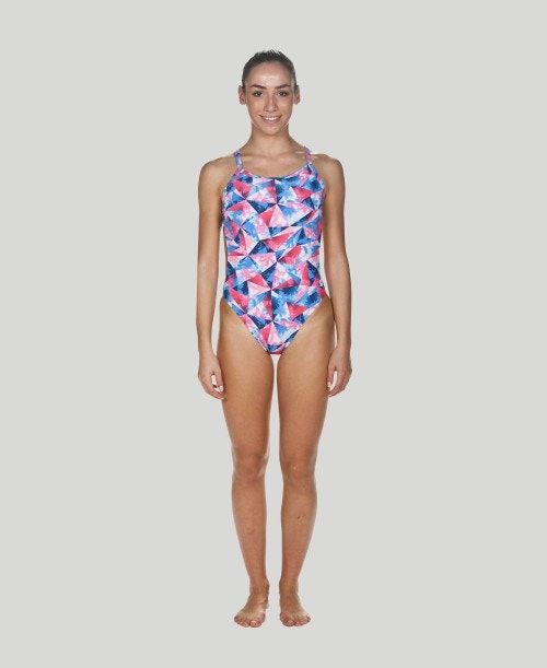 Arena Tropical Challenge Back - Maxlife Pink / White / Blue | 309714-NJI