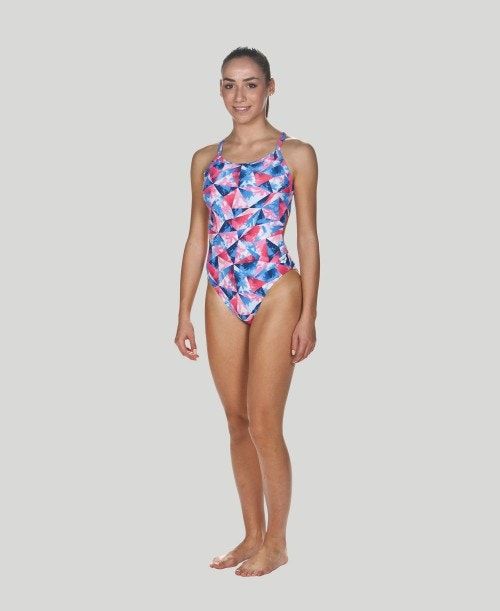 Arena Tropical Challenge Back - Maxlife Pink / White / Blue | 309714-NJI