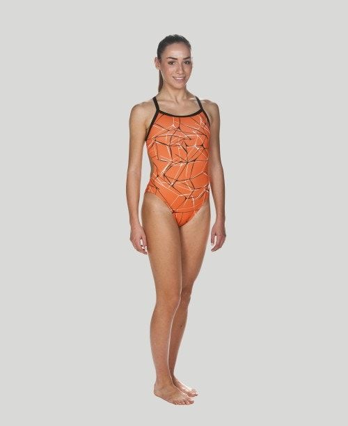 Arena Water Challenge Back - Maxlife Orange / Black | 458201-GJP