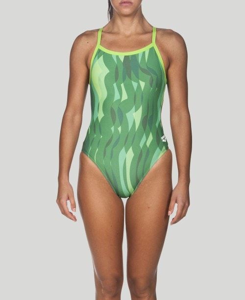 Arena Wavy Water Challenge Back - Maxlife Green | 570328-ANI